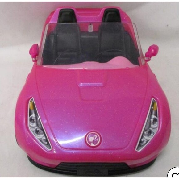Barbie Glam Convertible Car Pink Shine Two Seats Vehicle Mattel Girls - Picture 2 of 7